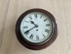 RARE OFFICE/RAF ANTIQUE WALL CLOCK MANUFACTURED BY F W ELLIOT LONDON, FROM MOD.