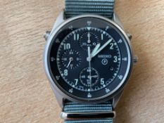Seiko Gen 2 Pilots Chrono Date Adjust RAF Tornado Force Issue, Nato Marks, Sn° 1881, Date 1997