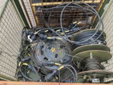 Stillage of Cable Reels and Generator Power Cables, from MOD
