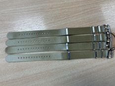 4x New Unissued Nato Watch Straps
