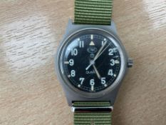 Rare CWC British Army W10 Fat Boy Service Watch, NATO Marks, Sn° 31413, Date 1984