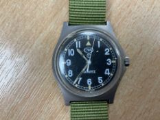 CWC British Army W10 Service Watch, Nato Marks. Sn° 2906, Date 1998, *Small Chip in Glass*