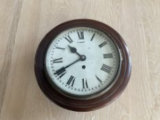 RARE OFFICE/RAF ANTIQUE WALL CLOCK MANUFACTURED BY F W ELLIOT LONDON FROM MOD