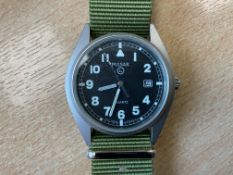 Pulsar British Army Service Watch, Date Adjust, Nato Marks, Sn° PO3905, Date 1999