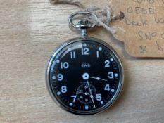 V. Rare Unissued Condition CWC Mechanical 0555 Royal Navy Deck Watch, Sn°0024, Date 1994