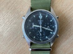 Seiko Gen 1 Pilots Chrono RAF Harrier Force Issue, Nato Marks, Sn°2653, Date 1984
