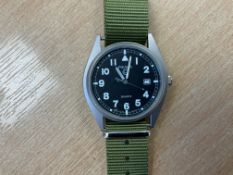 Unissued Condition Pulsar British Army Service Watch. Nato Marks. Date 1999.