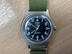 CWC British Army W10 Service Watch. Water Resistant to 5 ATM Nato Marks. Date 2005,SN° 3144.