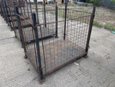1x MOD Steel Stacking Stillage W/ Removable Posts & Sides