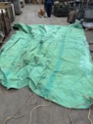 16ft x 12ft Canvas Tarpaulin with Tie Downs, from UK Govt Department
