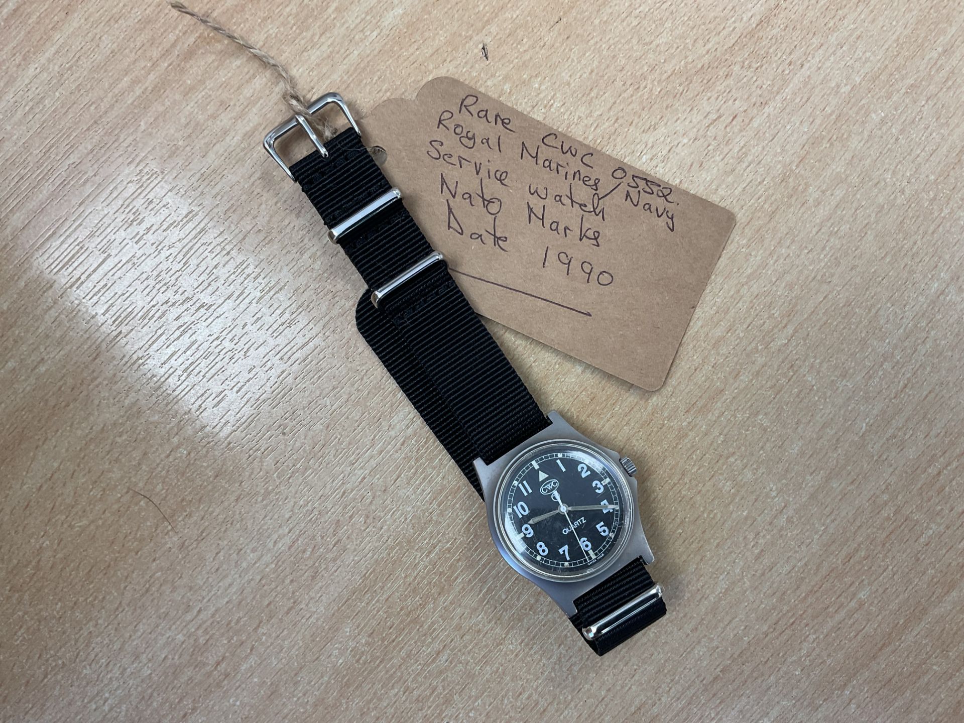 Rare CWC 0552. Royal Marines/Navy Service Watch Nato Marks. Date 1990. - Image 4 of 4