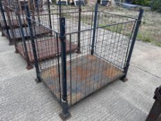 1x MOD Steel Stacking Stillage W/ Removable Posts & Sides