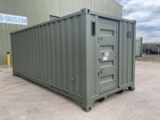 20ft x 8ft Demountable Drops/Hook Loader Ablution Container c/w Twist Locks, from UK MOD