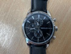 As New Unissued Henley HO3O16-3 Watch Stainless Steel SN°TO36