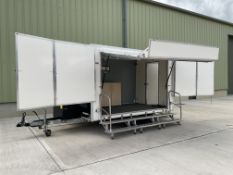 Lynton Twin 3.6M Twin Axle Exhibition Trailer, Direct from UK MOD service.