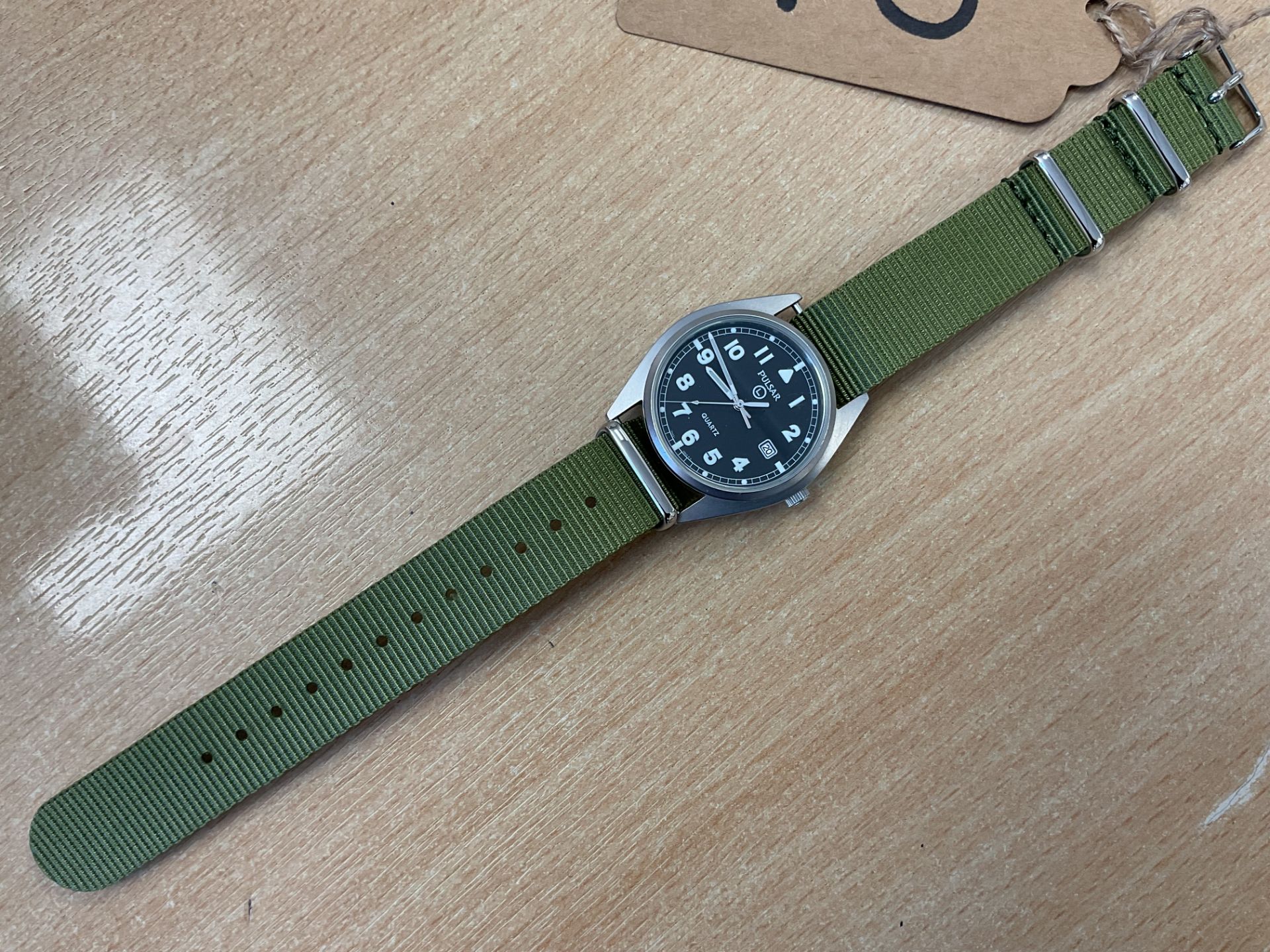 Unissued Condition Pulsar British Army Service Watch Date Adjust. Nato Marks. Date 2002. - Image 2 of 4
