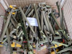1 x Stillage 0f British Army Non Magnetic Anti Mine Prodders in Canvas Pouches, from MOD