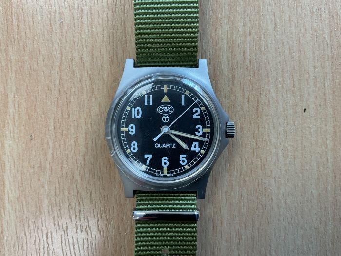 New Unissued CWC W10 British Army Service Watch, Nato Marks, Sn° 6144, Date 2006