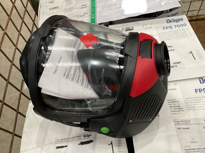 7 x New Unissued Drager FPS 7000 Full Face Breathing Masks, Direct from UK Fire & Rescue