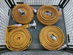 4 x Rolls of Duraline Fire Hose, Direct from UK Fire & Rescue