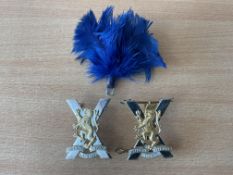 2x Royal Regt of Scotland Cap Badges