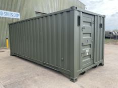 20ft x 8ft Demountable Drops/Hook Loader Ablution Container c/w Twist Locks, from UK MOD