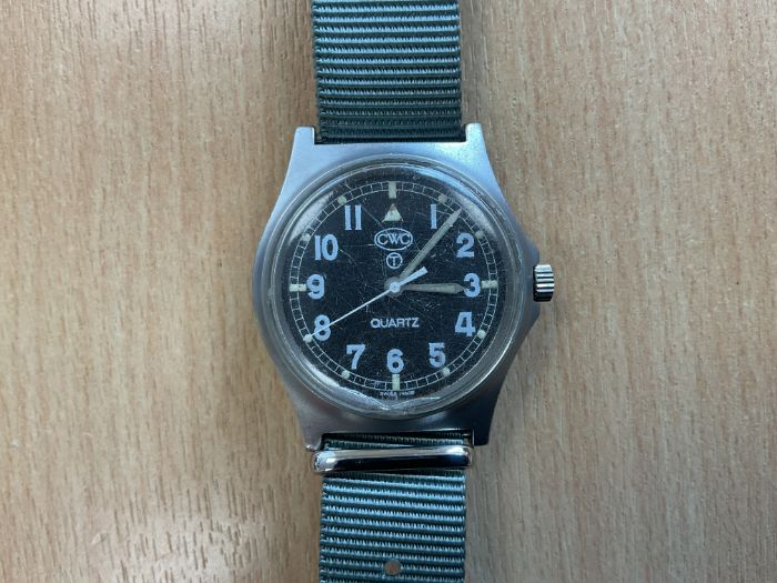 CWC W10 British Army Service Watch, Nato Marks, Sn° 4270, Date 1998 *Small Chip in Glass*