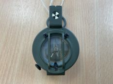 Unissued Stanley London British Army Prismatic Compass, in Mils, Nato Marks with Pouch, from MOD