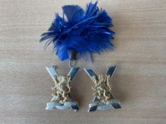2x Royal Regt of Scotland Cap Badges