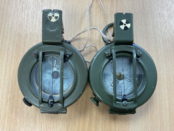 2x Stanley London British Army Prismatic Compass, in Mils, Nato Marks
