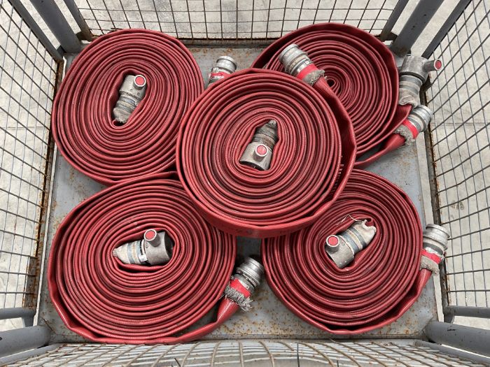 5 x Rolls of Duraline Fire Hose, Direct from UK Fire & Rescue