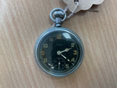 Elgin Nine Jewel C.I.E.S Military GS MK2 Pocket Watch, Broad Arrow Mark, Sn° CR643