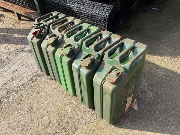 5x Unissued NATO NOS 20L Jerry Cans