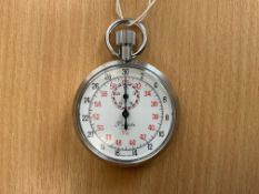 Unissued British Military Precista 1/10 Sec Stop Watch, Nato Marks, Date 1988, Sn° 5690