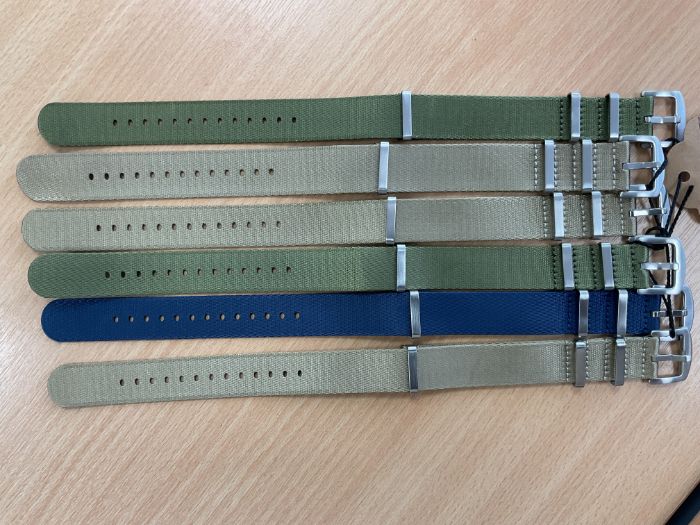 6x New Unissued Nato Watch Straps