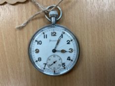 Rare Helveta GS/TP WW2 Pocket Watch, Sn° P78564, Broad Arrow Marks