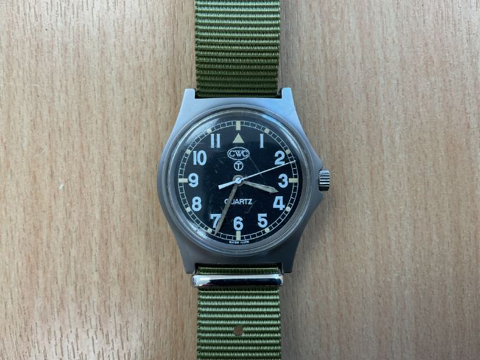 CWC 0552 Royal Marines Service Watch, Nato Marks, Date 1990, Sn° 69616