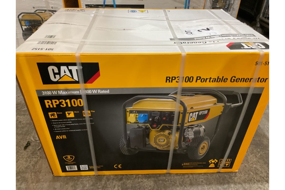 New & Unissued Caterpillar RP3100 Industrial Petrol Generator Set 240/110 V 3.8 KVA, from Govt Dept - Image 9 of 9