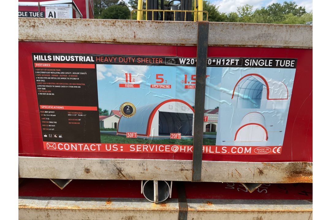 New Unissued Heavy Duty Storage Building 20'W x 30'L x 12' H - Image 1 of 3