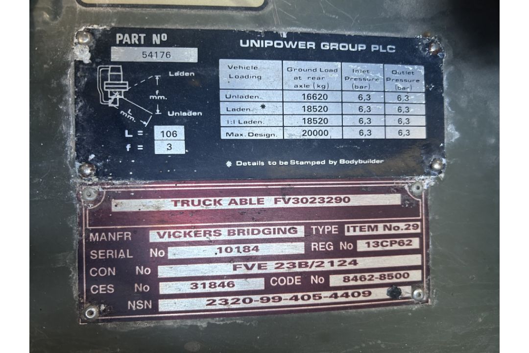 Unipower 8x8 BR90 ABLE Bridge Layer, LHD, Direct from UK MOD - Image 48 of 49