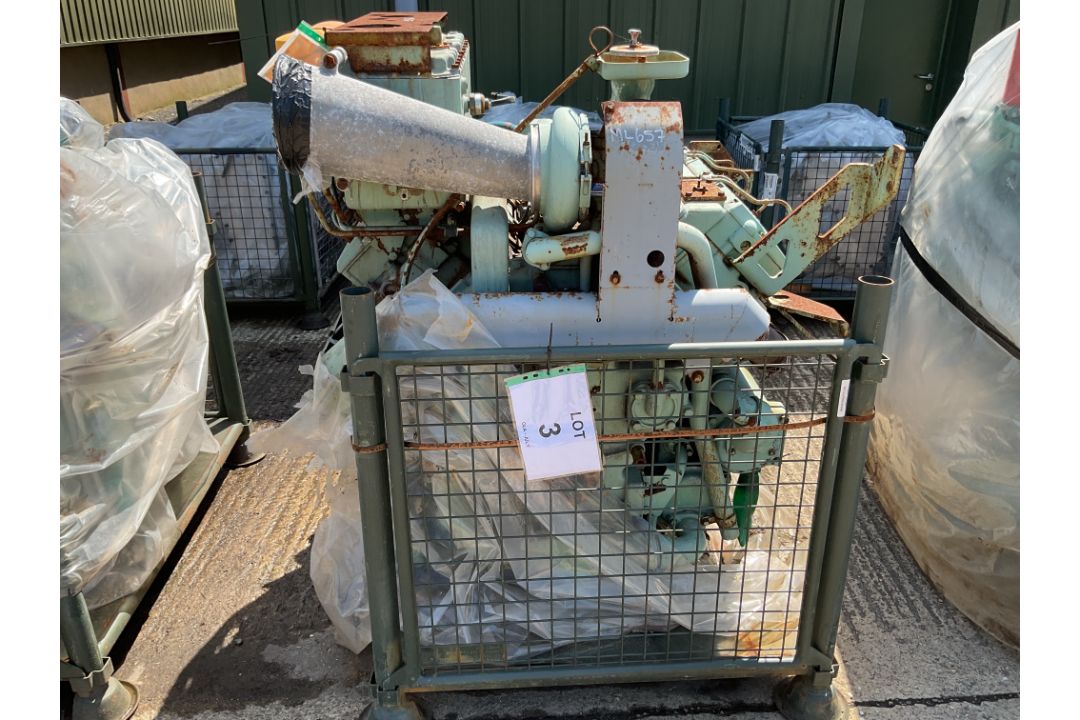 Perkins CV8 V8 550HP Diesel Engine Ancillaries as Shown inc Turbo Charger, Fuel Pump etc, from MOD - Image 1 of 2