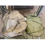 1x Stillage of Canvas Tarps and Sheets, from MOD