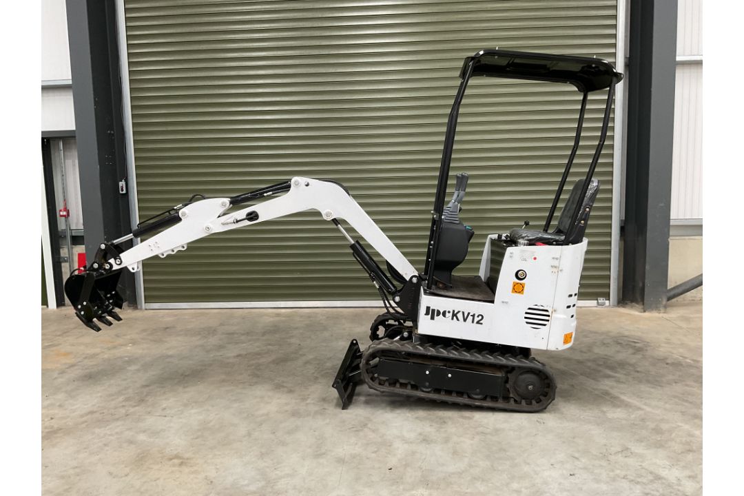 2025 Unissued JPC KV12 1070KG 12HP Diesel Rubber Track Mini Excavator c/w Front Blade etc - Image 8 of 27
