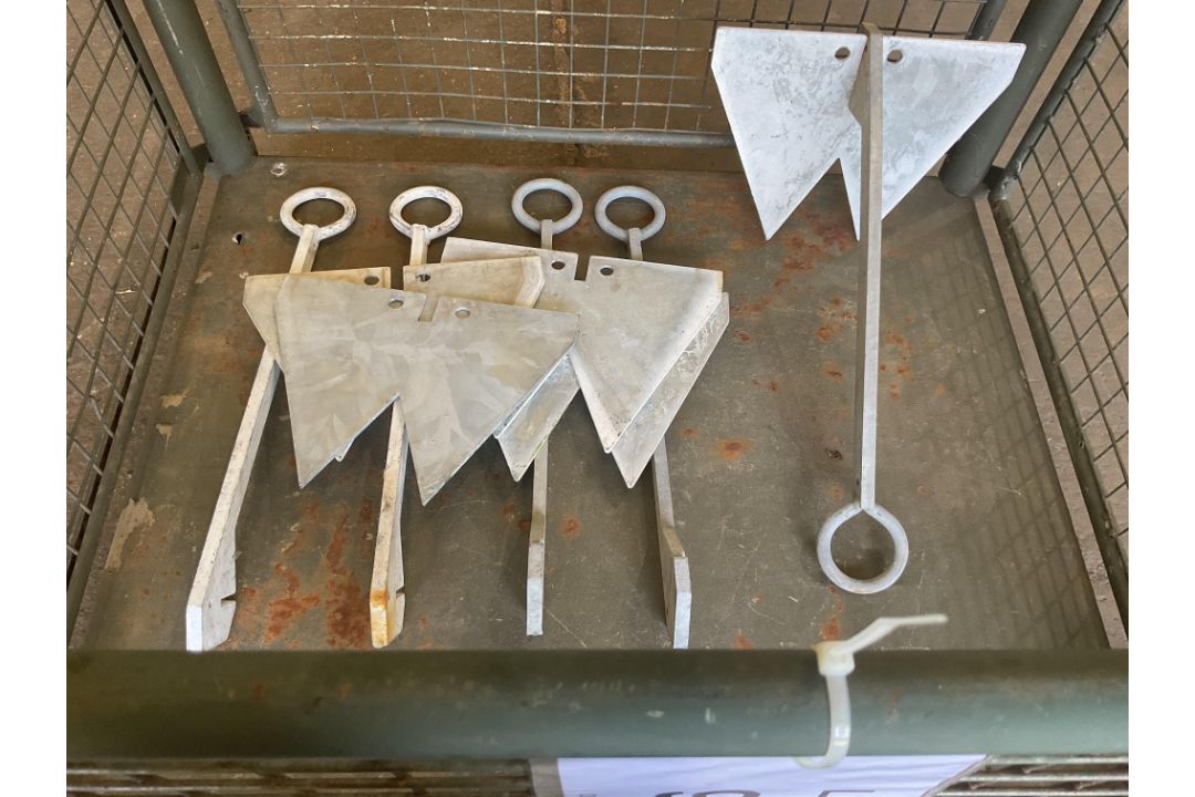5x New Unissued Galvanised Winching Anchors, from MOD - Image 1 of 4
