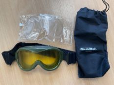Unissued Bolle Drivers Eye Protection Safety Goggles c/w Case and Spare Lens, from MOD