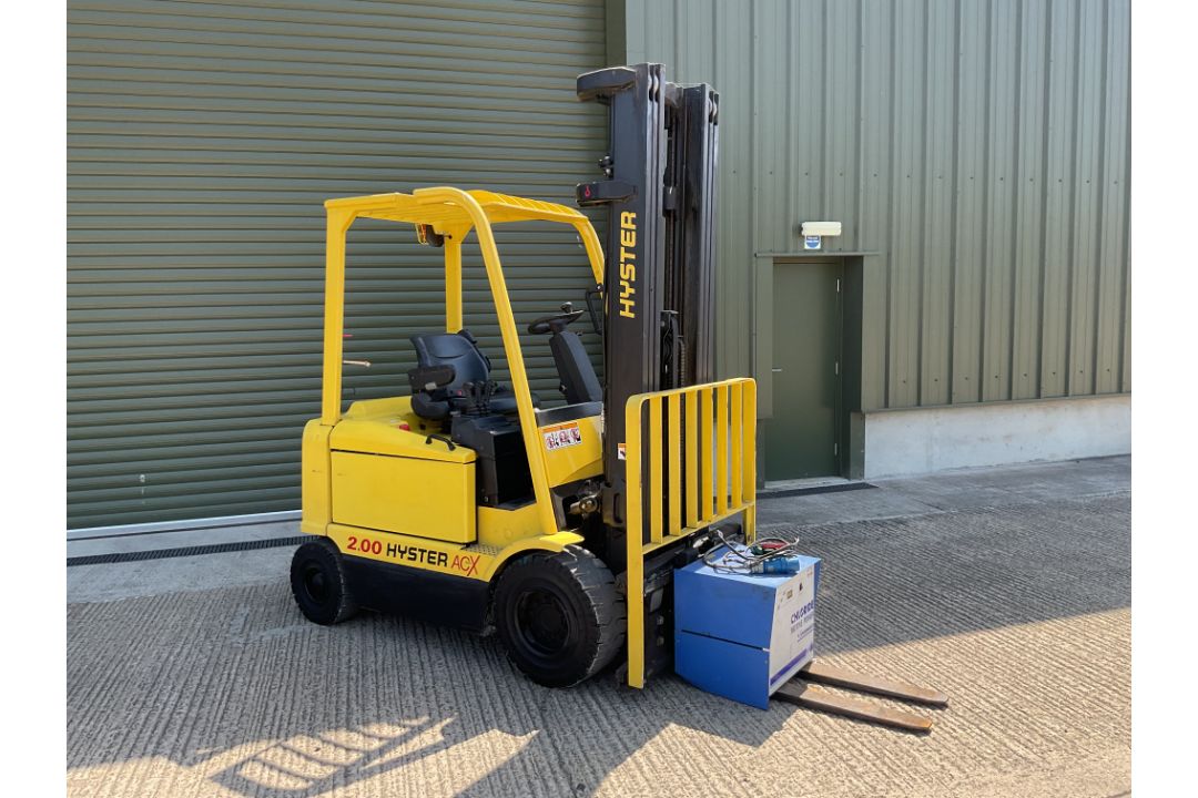 Hyster J2.00 XM-717 ACX 2 Tonne Electric Forklift c/w Duplex Mast, Side Shift and Charger - Image 1 of 26
