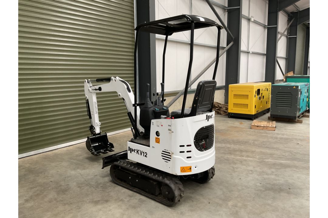 2025 Unissued JPC KV12 1070KG 12HP Diesel Rubber Track Mini Excavator c/w Front Blade etc - Image 25 of 27