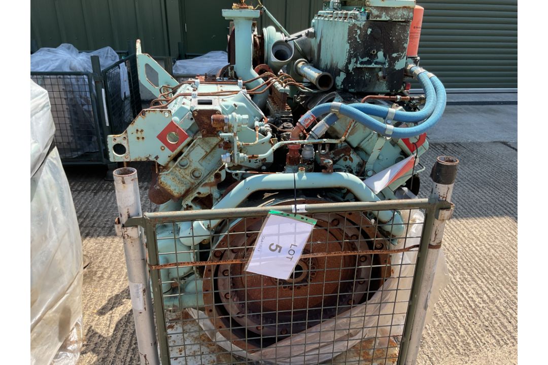 Perkins CV8 V8 550HP Diesel Engine Ancillaries as Shown inc Turbo Charger, Fuel Pump etc, from MOD