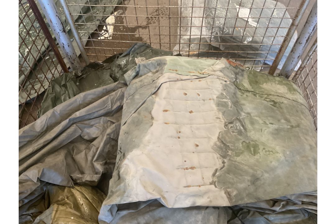 1x Stillage of Canvas Tarps and Sheets, from MOD - Image 2 of 4