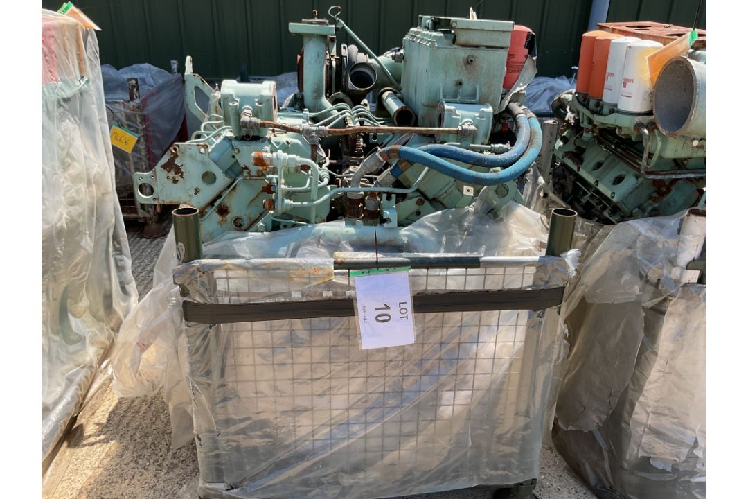 Perkins CV8 V8 550HP Diesel Engine Ancillaries as Shown inc Turbo Charger, Fuel Pump etc, from MOD